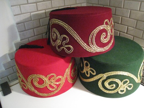 Adult red fez with tassle - adult,