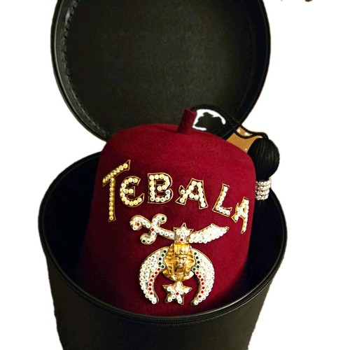 Shriners red felt - felt, w/